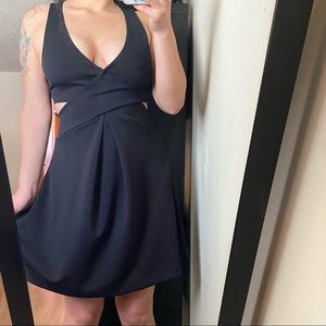 Black cut out dress